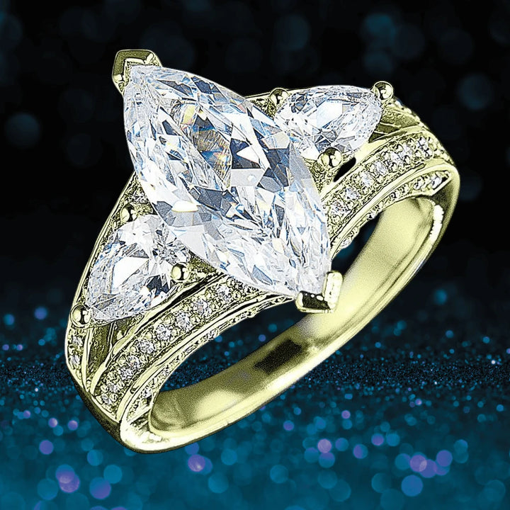 Daniel Steiger Millionaire Marquise Gold Ring