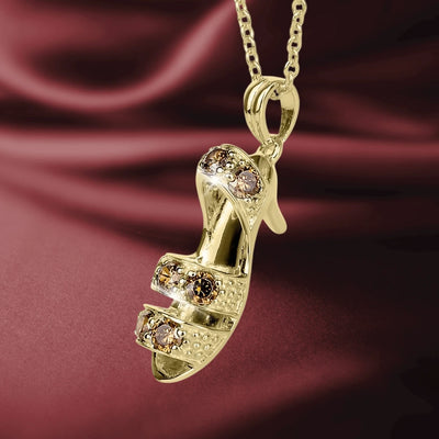 Daniel Steiger Kitten Heels Caramel Pendant