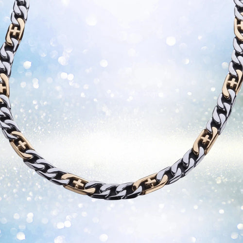 Daniel Steiger Belmont Two Tone Steel Necklace