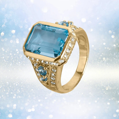 Daniel Steiger Bermuda Blue Topaz Ring