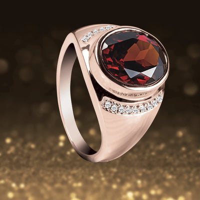 Daniel Steiger Flame Garnet Ring