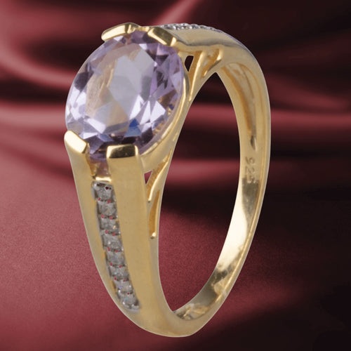Daniel Steiger Cherished 10K Gold Amethyst Ring