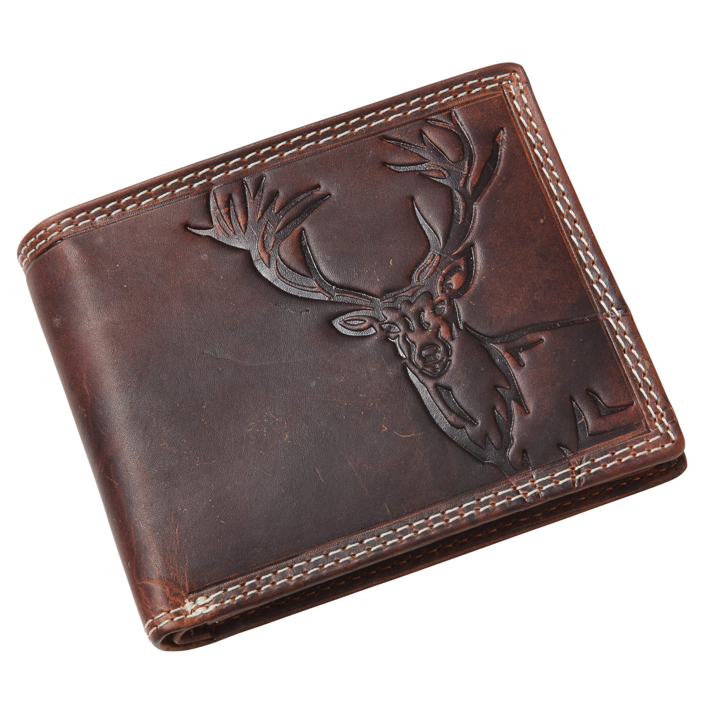 Daniel Steiger Stag Animal Spirit Leather Wallet