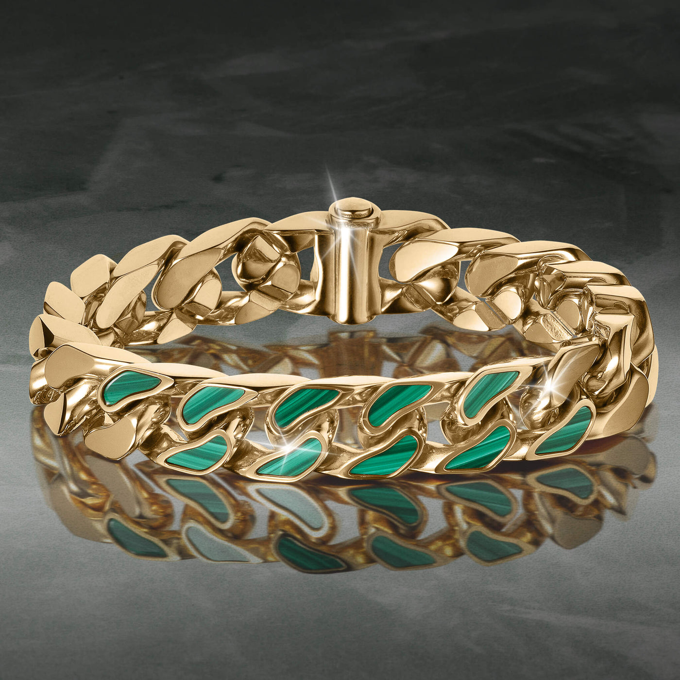 Daniel Steiger Malachite Legacy Men's Bracelet