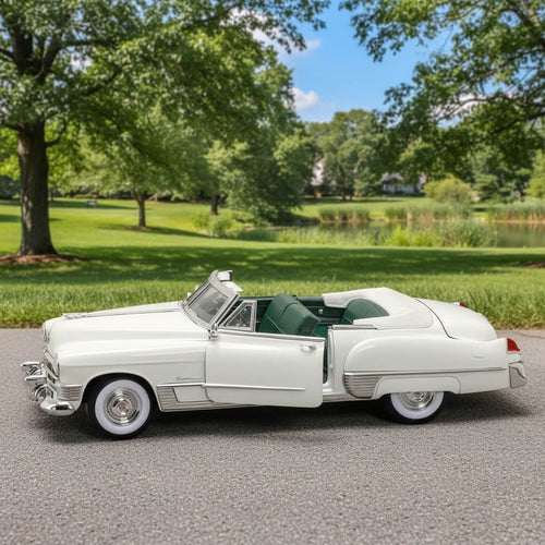 1949 Cadillac Coupe De Ville - White with background