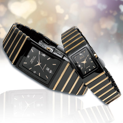 Cobra Men's Watch features a stainless steel design with black dial and gold plating, combining elegance and modern style for a sophisticated male accessory.