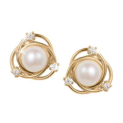 Daniel Steiger Pearl Serenity Earrings