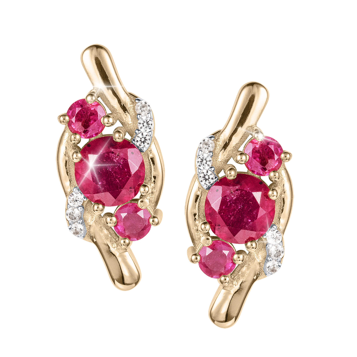 Daniel Steiger Ruby Glow Earrings