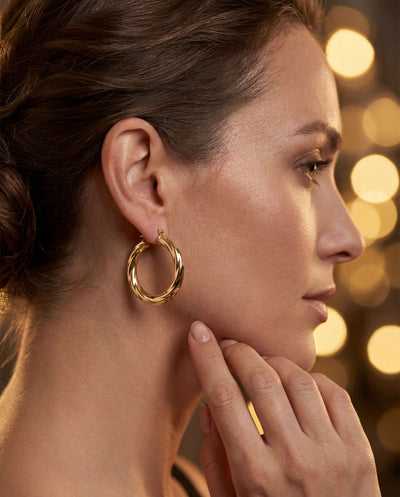 Roma Luxe Hoop Earrings Set