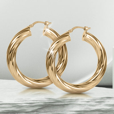 Roma Luxe Twisted Earrings