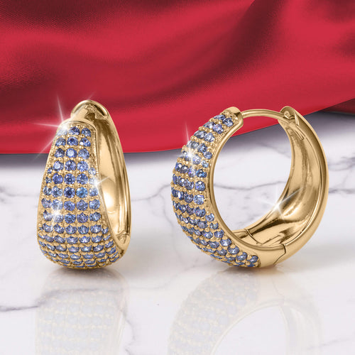 Daniel Steiger Nova Vivid Blue Hoop Earrings