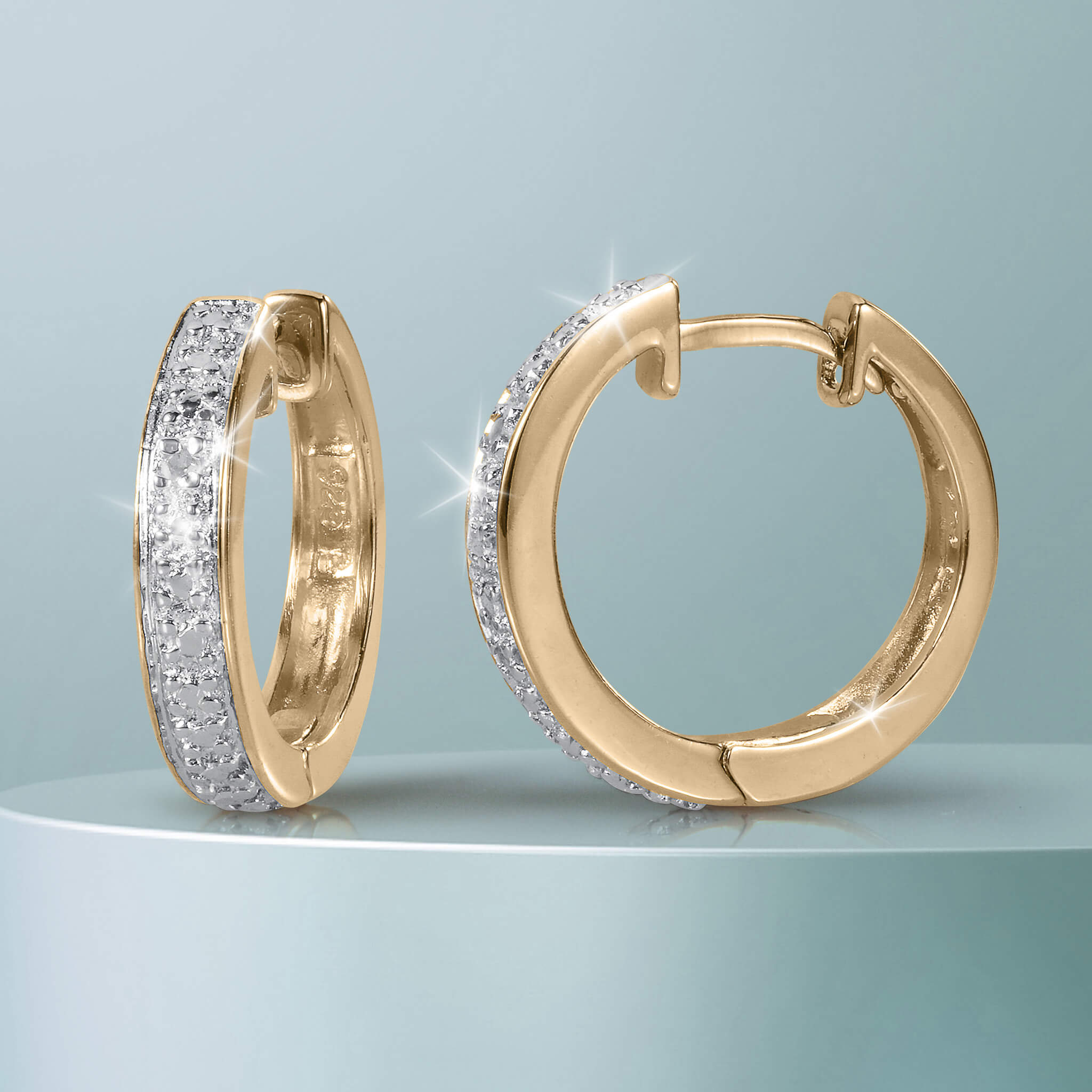 Daniel Steiger Aurora Diamond Hoop Earrings