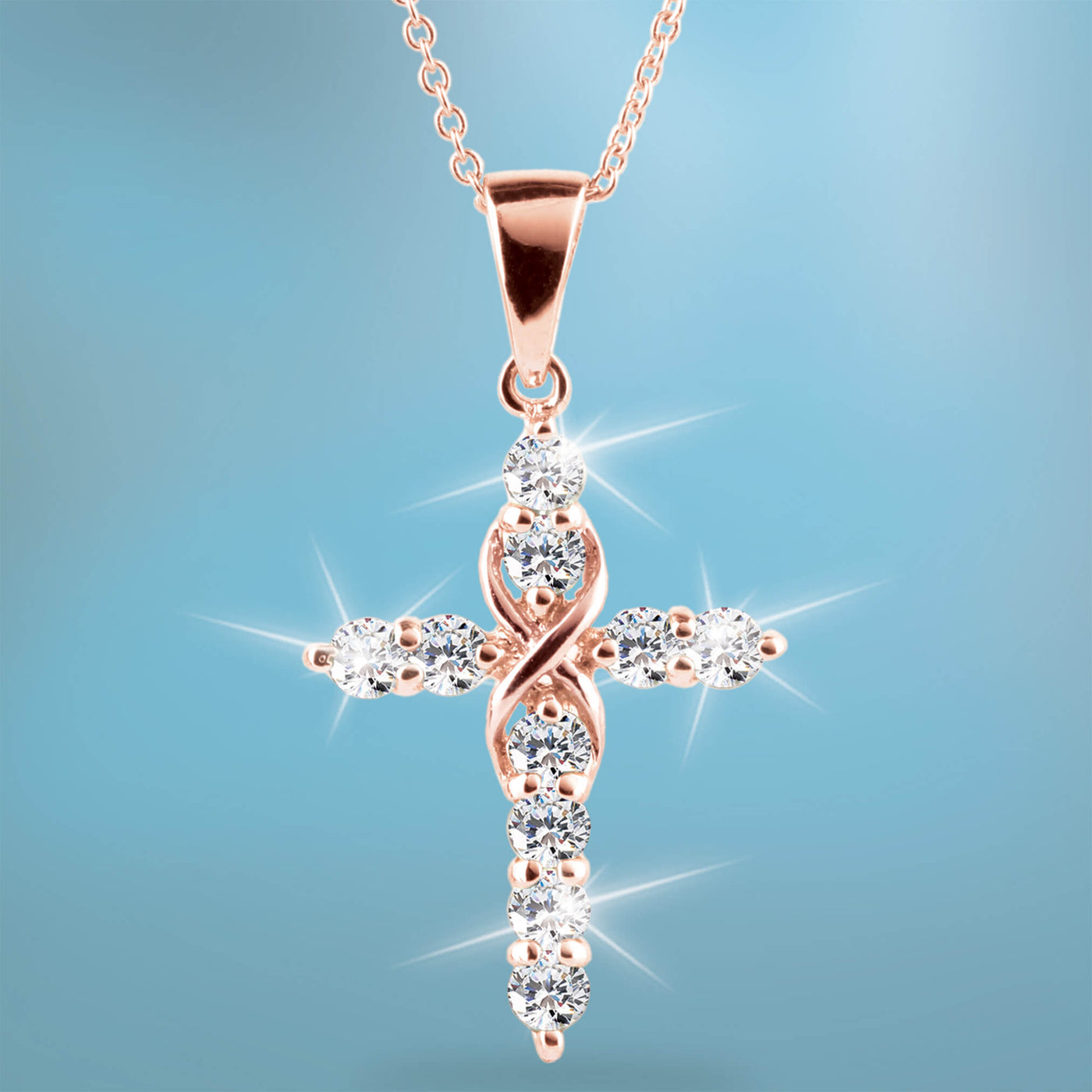 Daniel Steiger Infinity Cross Pendant