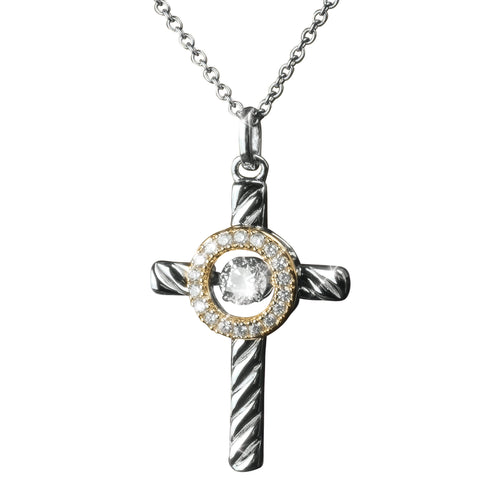 Daniel Steiger Dancing Twist Cross Pendant