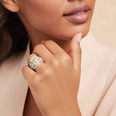 Daniel Steiger Glittering Mosaic Ladies Ring