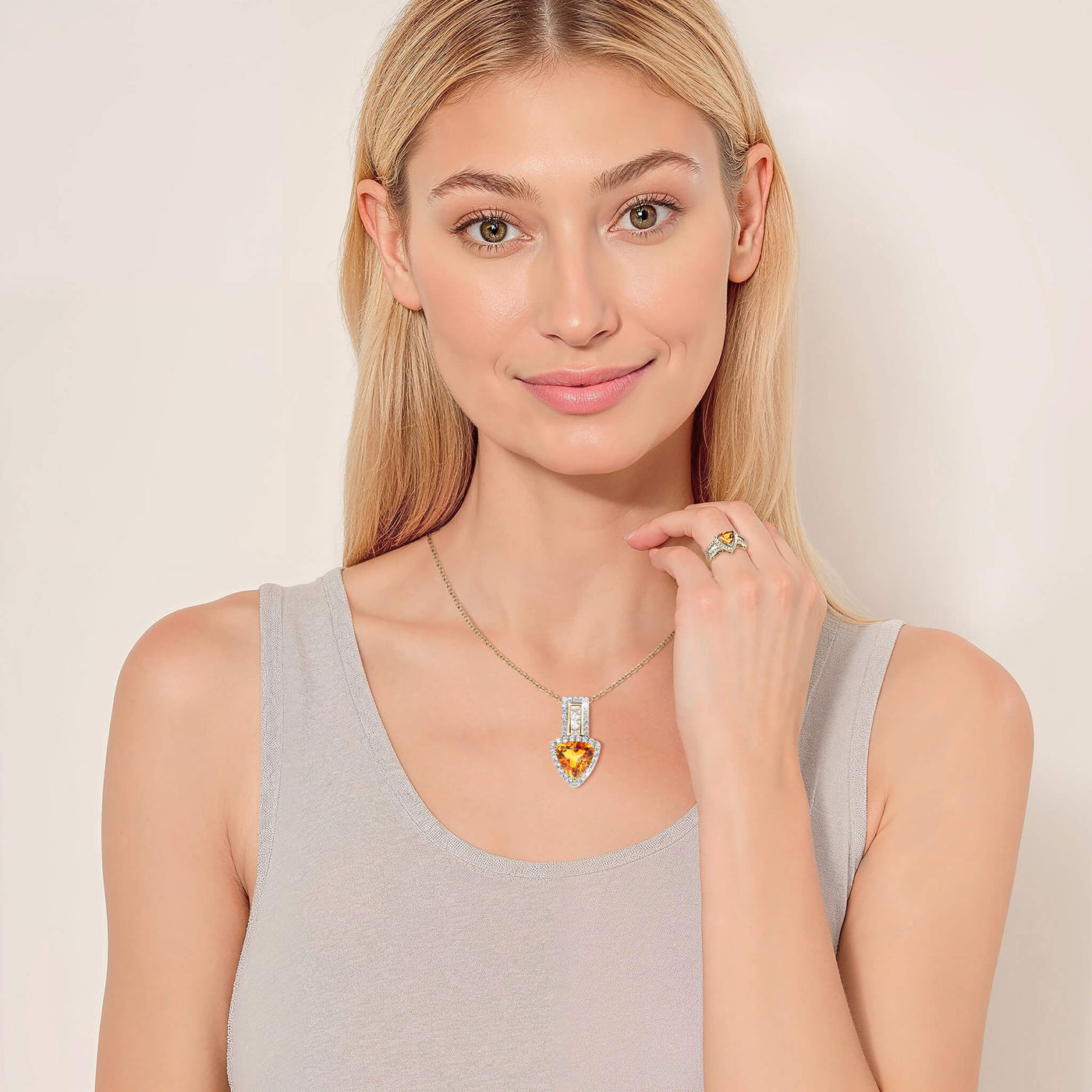 Daniel Steiger Sunfire Citrine Pendant