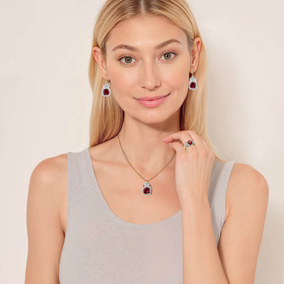 Daniel Steiger Gemma Garnet Earrings
