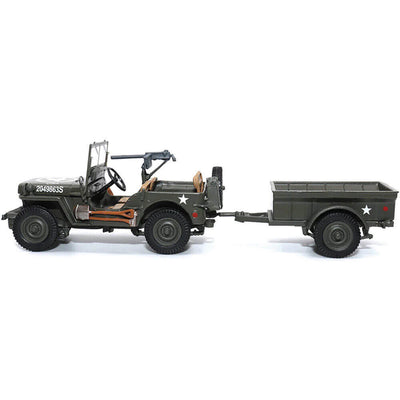 1/4-Ton Willys Jeep With Trailer