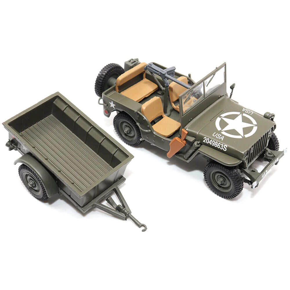 1/4-Ton Willys Jeep With Trailer