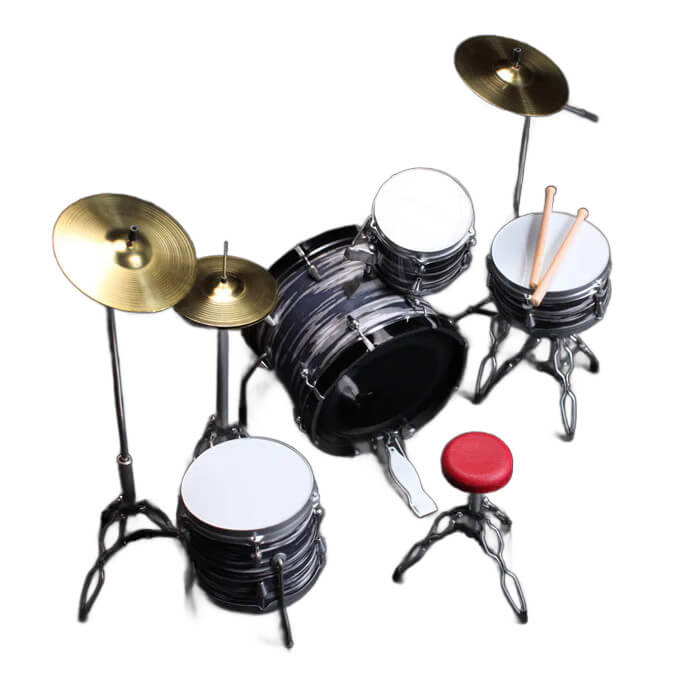 Daniel Steiger Fab Four Classic Oyster Miniature Model Drum Set