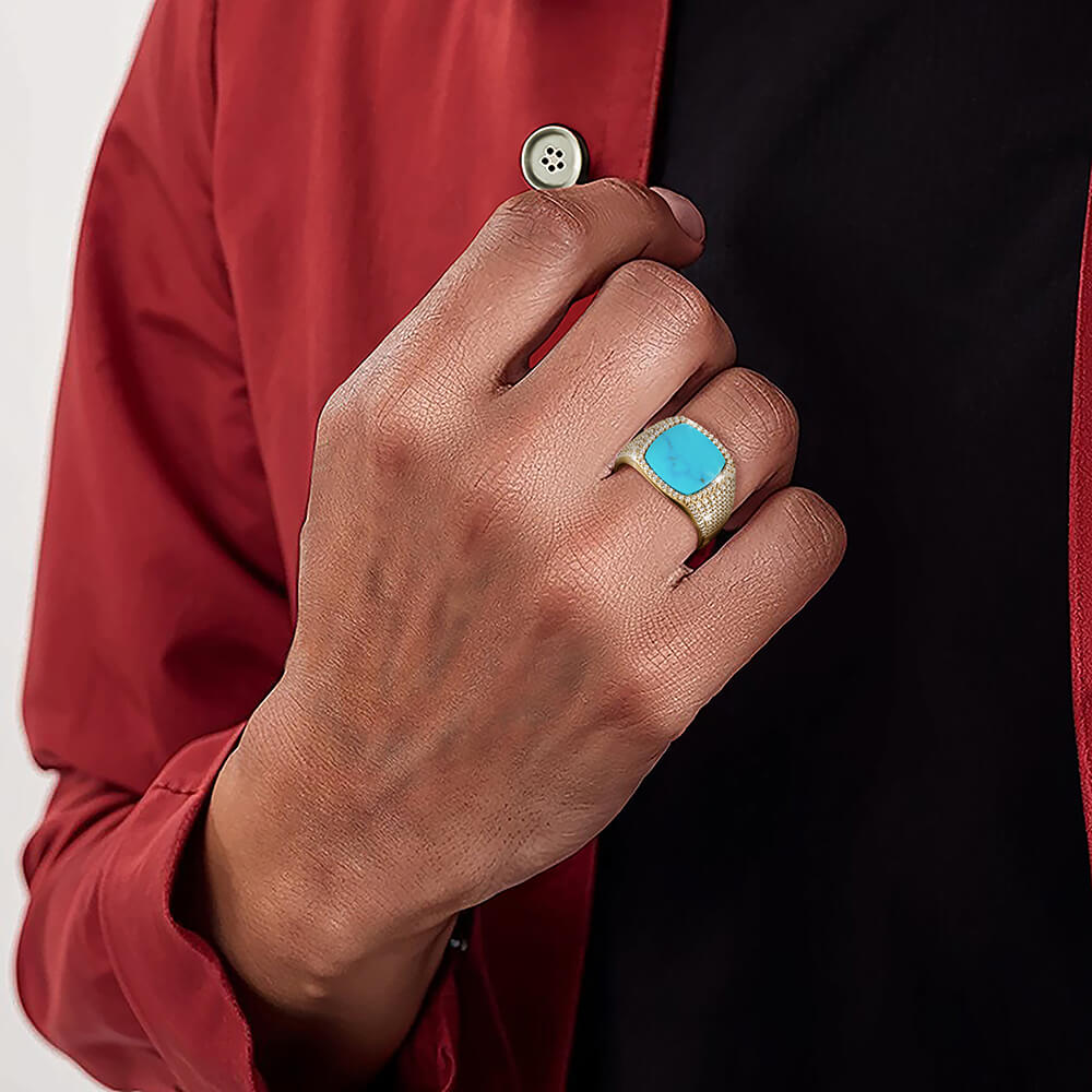 Valor Turquoise Men’s Ring