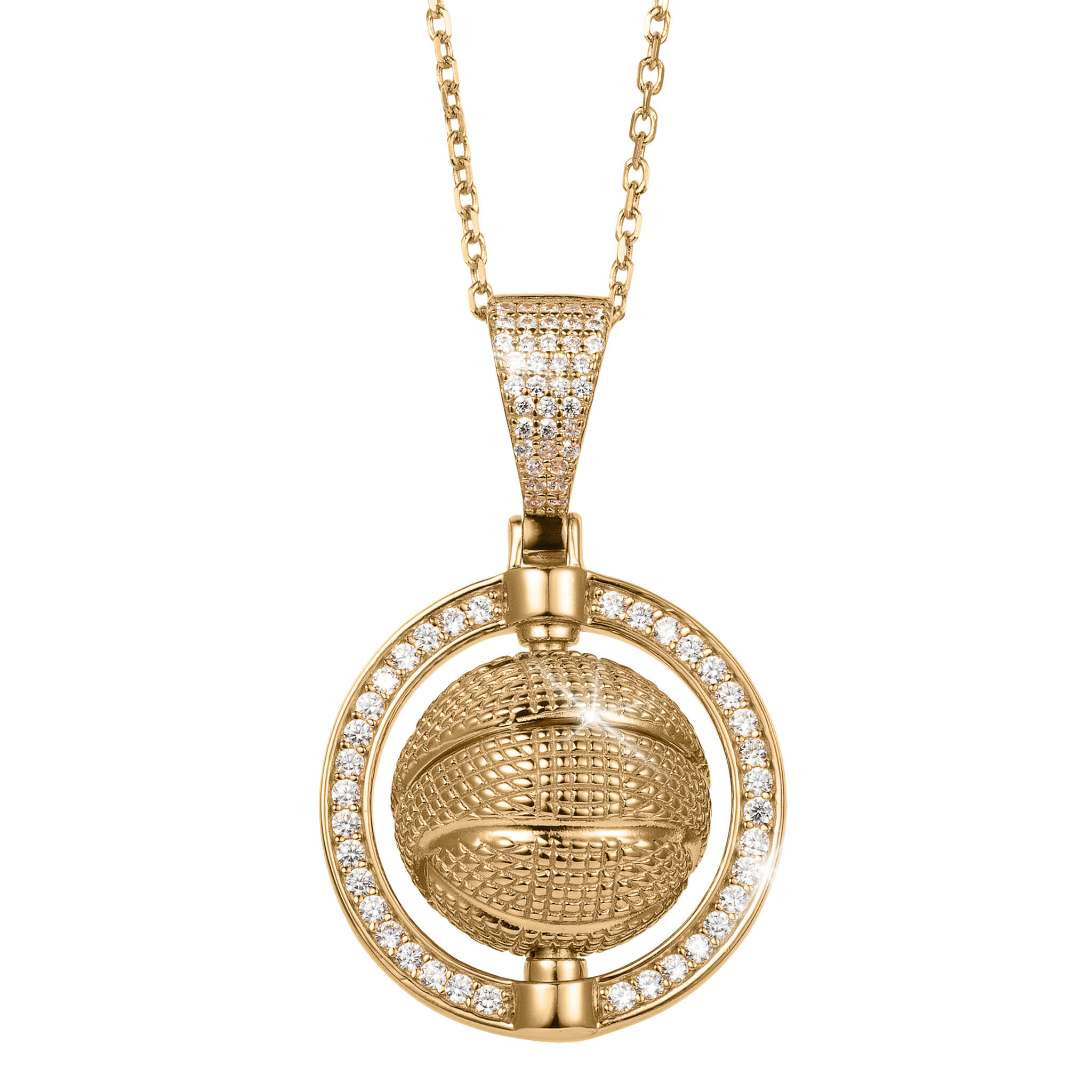 Daniel Steiger Spinning Basketball Pendant
