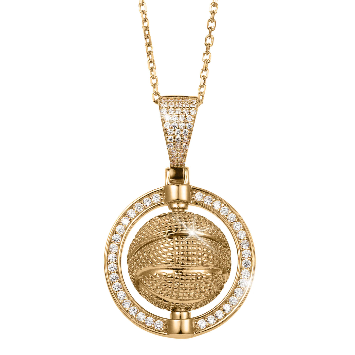 Daniel Steiger Spinning Basketball Pendant