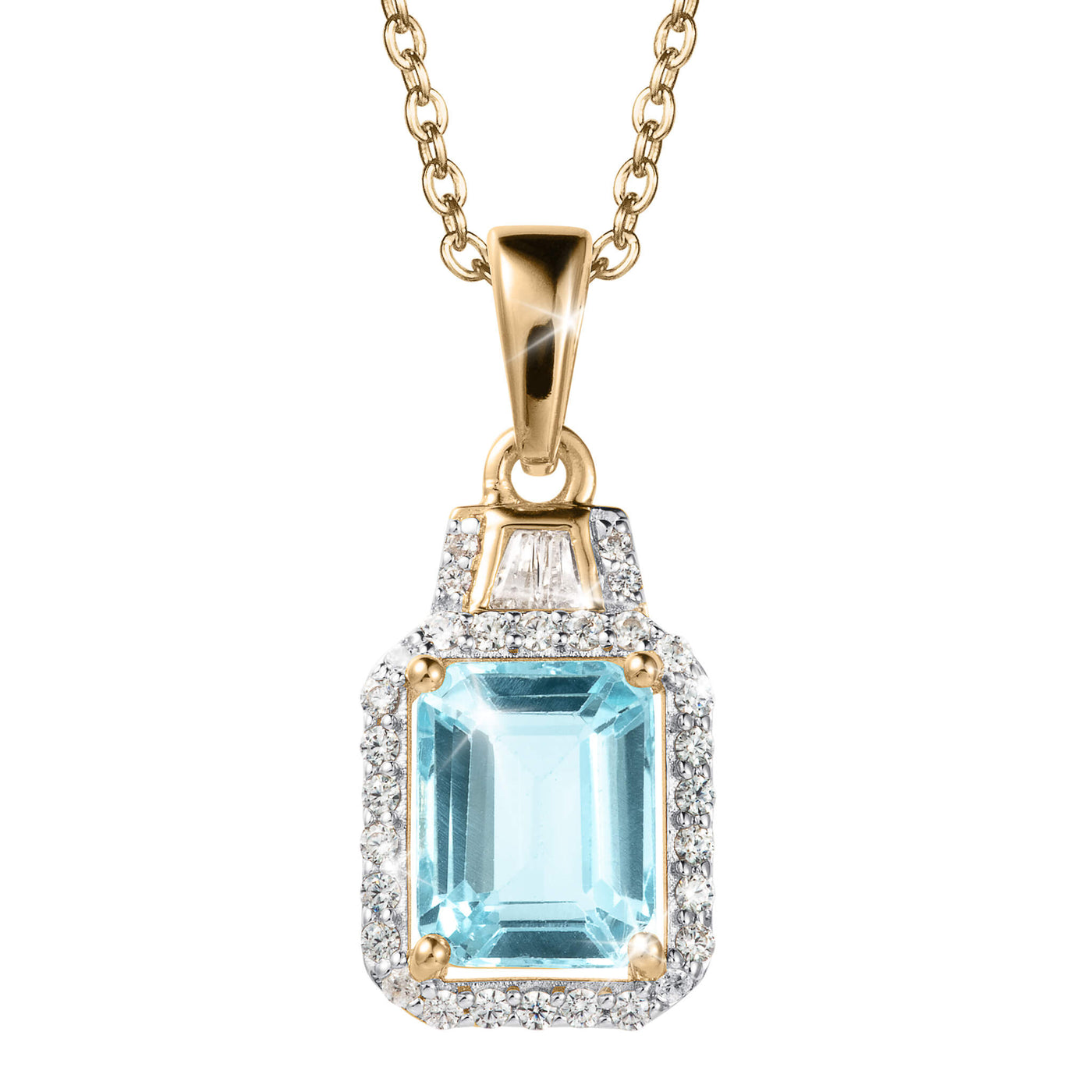 Golden Sky Topaz Pendant