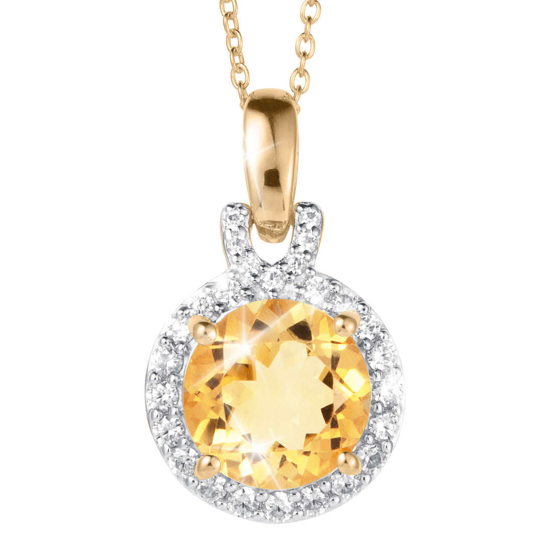 Golden Glow Citrine Pendant
