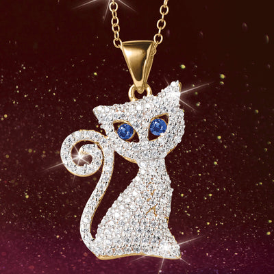 Daniel Steiger Sapphire Alley Cat Pendant