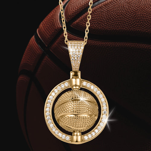 Daniel Steiger Spinning Basketball Pendant