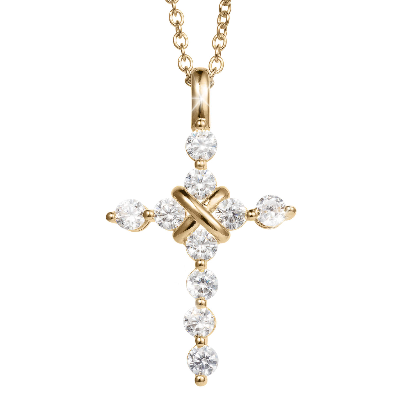 Daniel Steiger Golden Serenity Cross Pendant