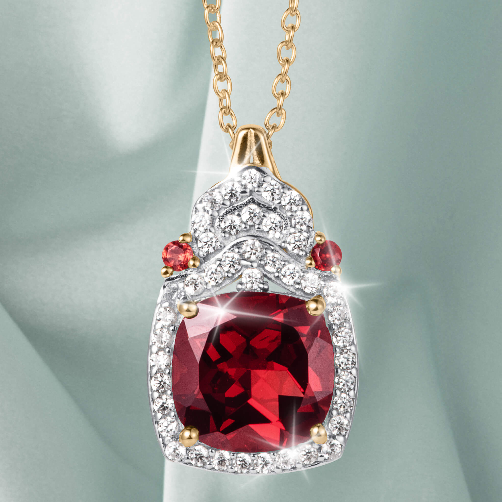 Daniel Steiger Gemma Garnet Pendant