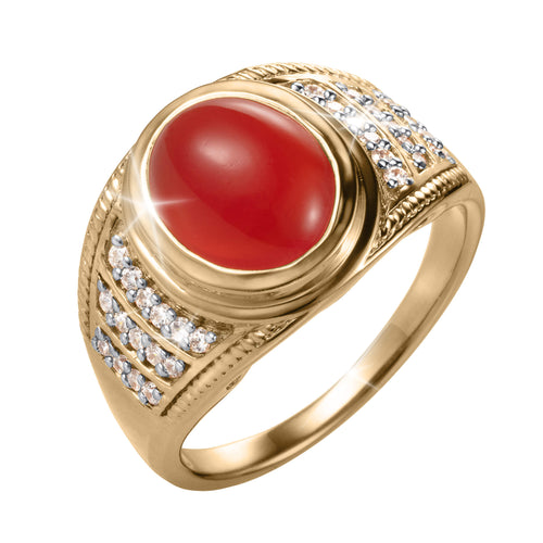 Daniel Steiger Pharoah Fire Carnelian Men’s Ring