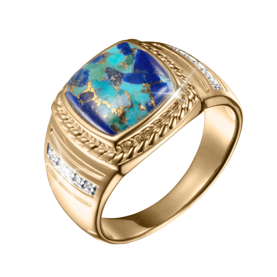 Daniel Steiger Turquoise Tide Men's Ring