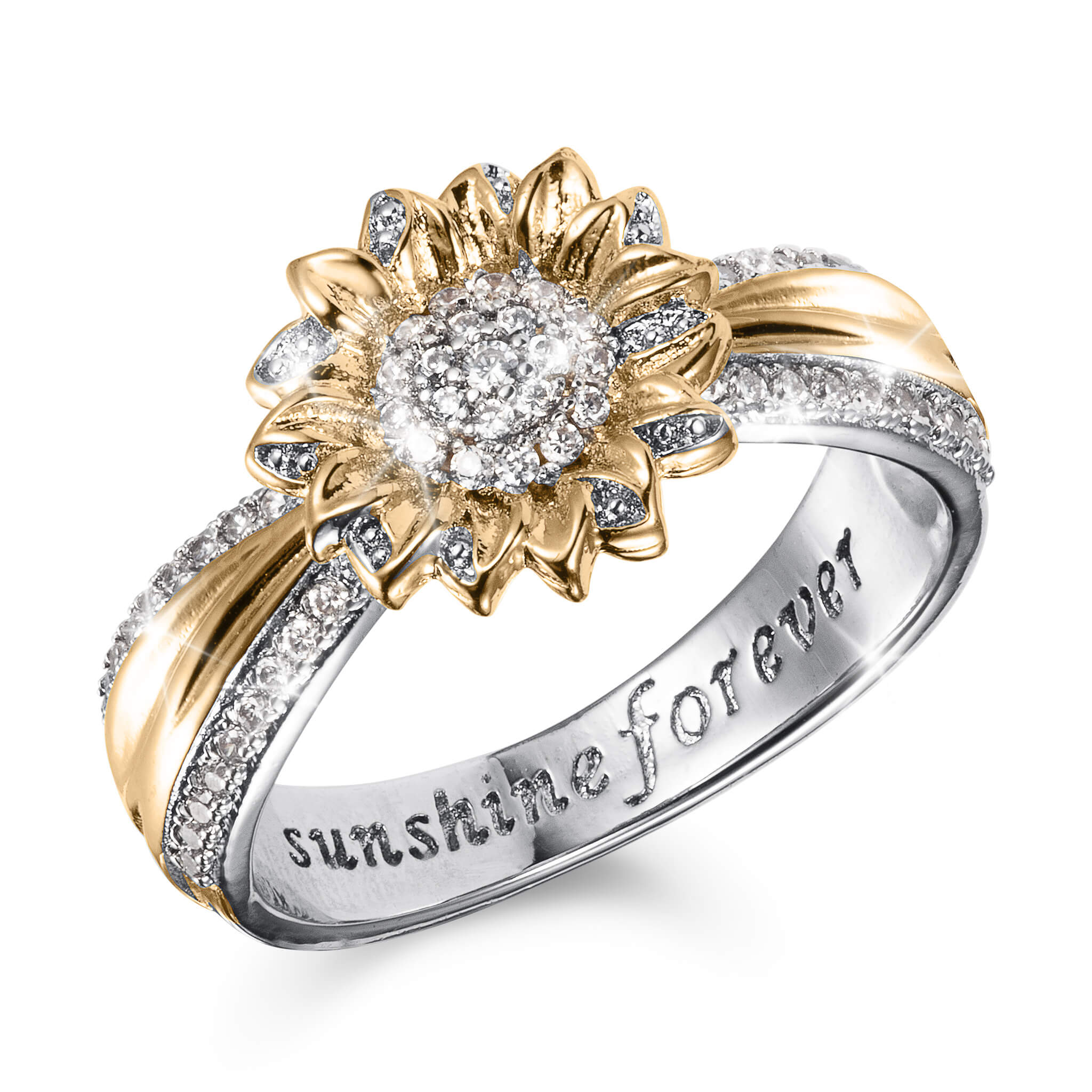 Daniel Steiger Sunlit Sunflower Trio Ring