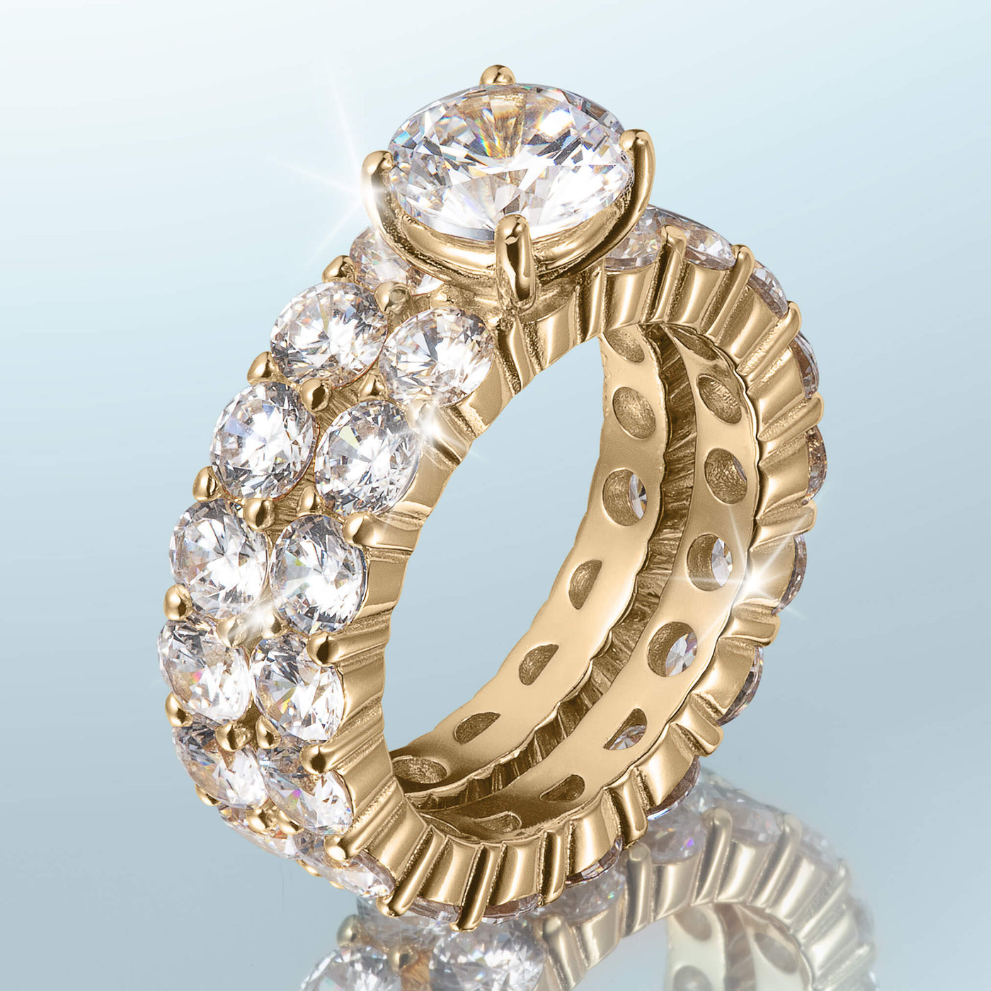 Daniel Steiger Golden Promise Bridal Ring Set