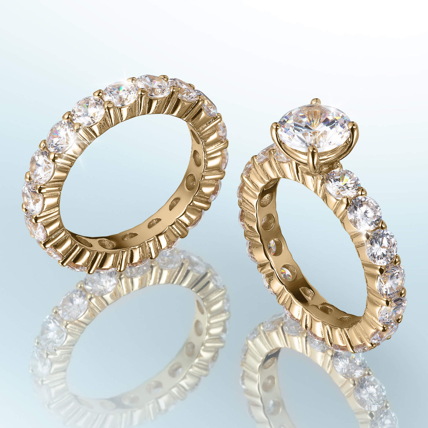 Daniel Steiger Golden Promise Bridal Ring Set