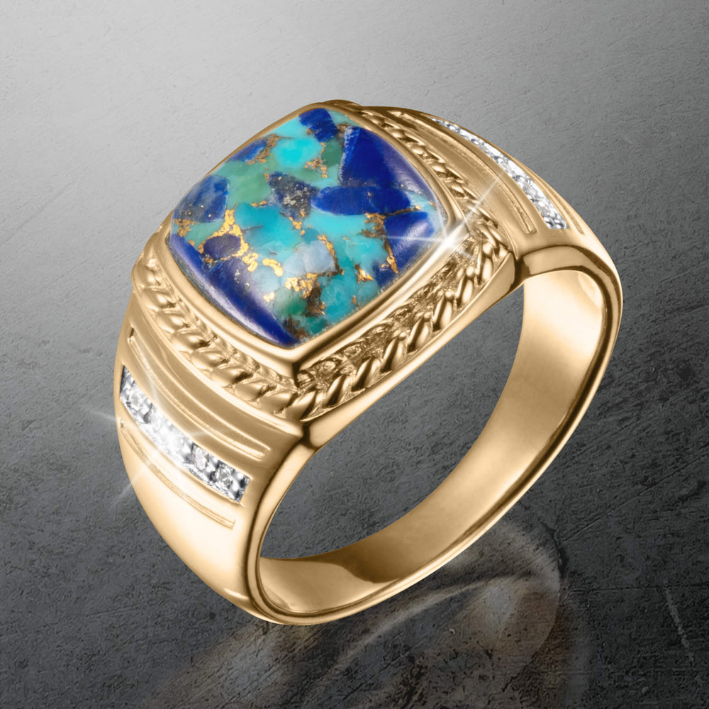 Daniel Steiger Turquoise Tide Men's Ring