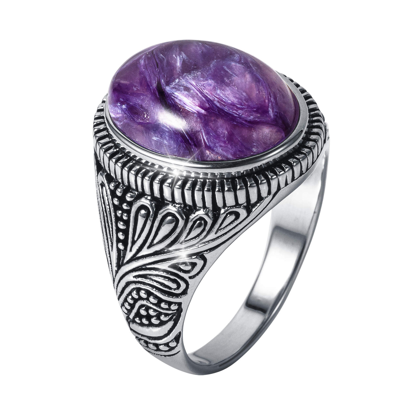 Daniel Steiger Royal Charoite Men’s Ring