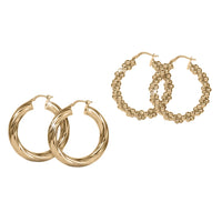 Roma Luxe Hoop Earrings Set