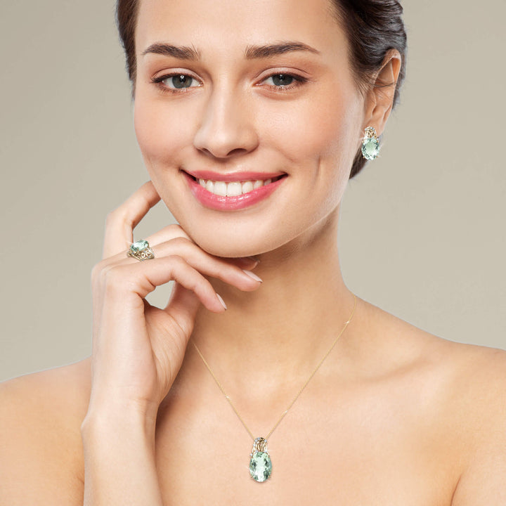 Daniel Steiger Eden Green Amethyst Pendant