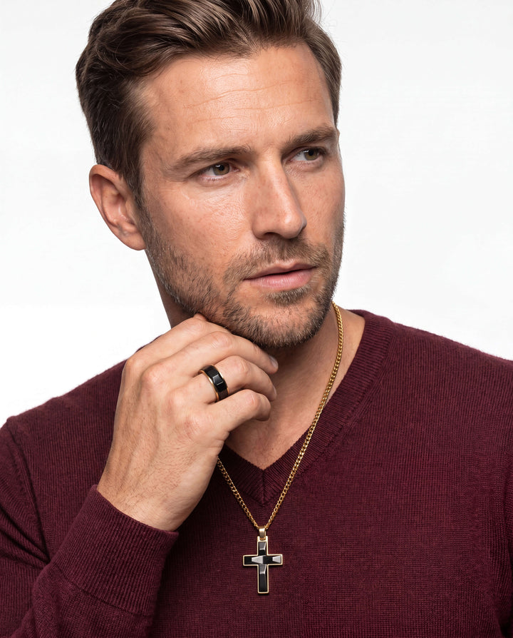 Noir Legacy Cross Pendant