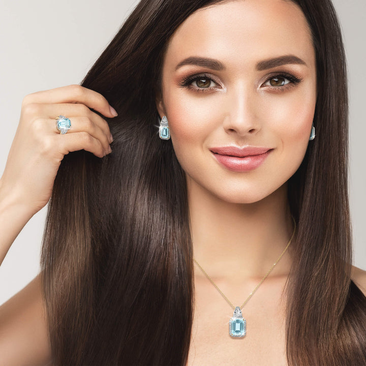 Daniel Steiger Zelda Blue Topaz Pendant