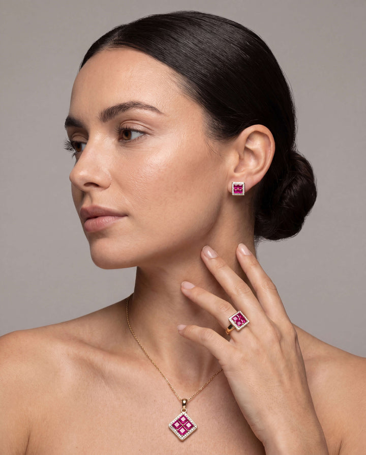 Rouge Lumiere Ruby Earring