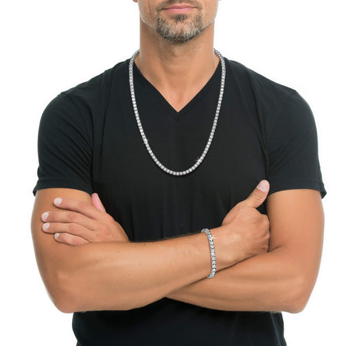 Daniel Steiger Billionaire Steel Men’s Necklace