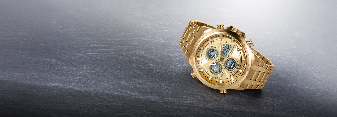 Daniel Steiger Techmaster Gold Watch