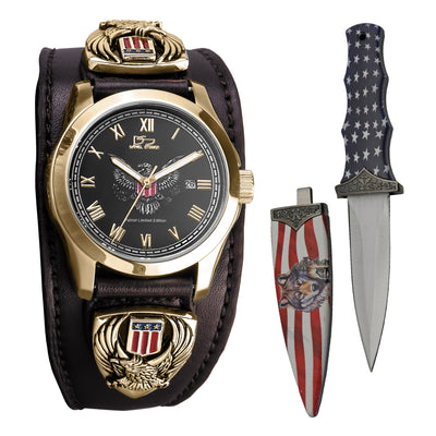 Daniel Steiger Patriot Watch & Boot Knife Set