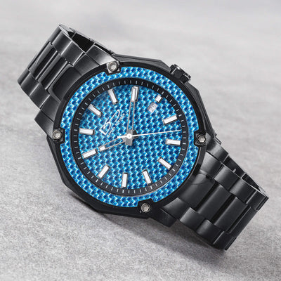 Daniel Steiger Matrix Carbon Fiber Blue Men's Watch