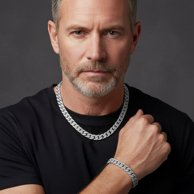 Daniel Steiger Logan Curb Rhodium Collection